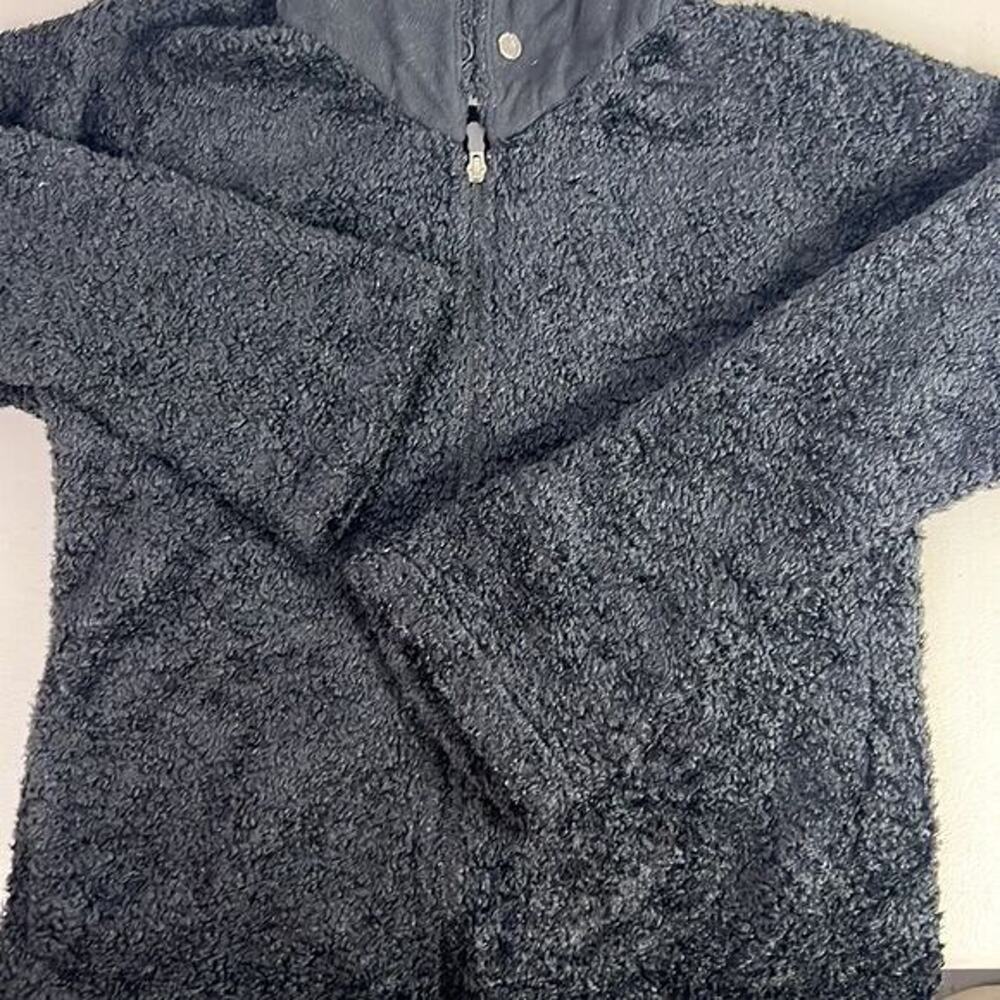 PATAGONIA black zip up sweater collared sz XS thick chunky warm cozy jacket coat - Picture 5 of 6